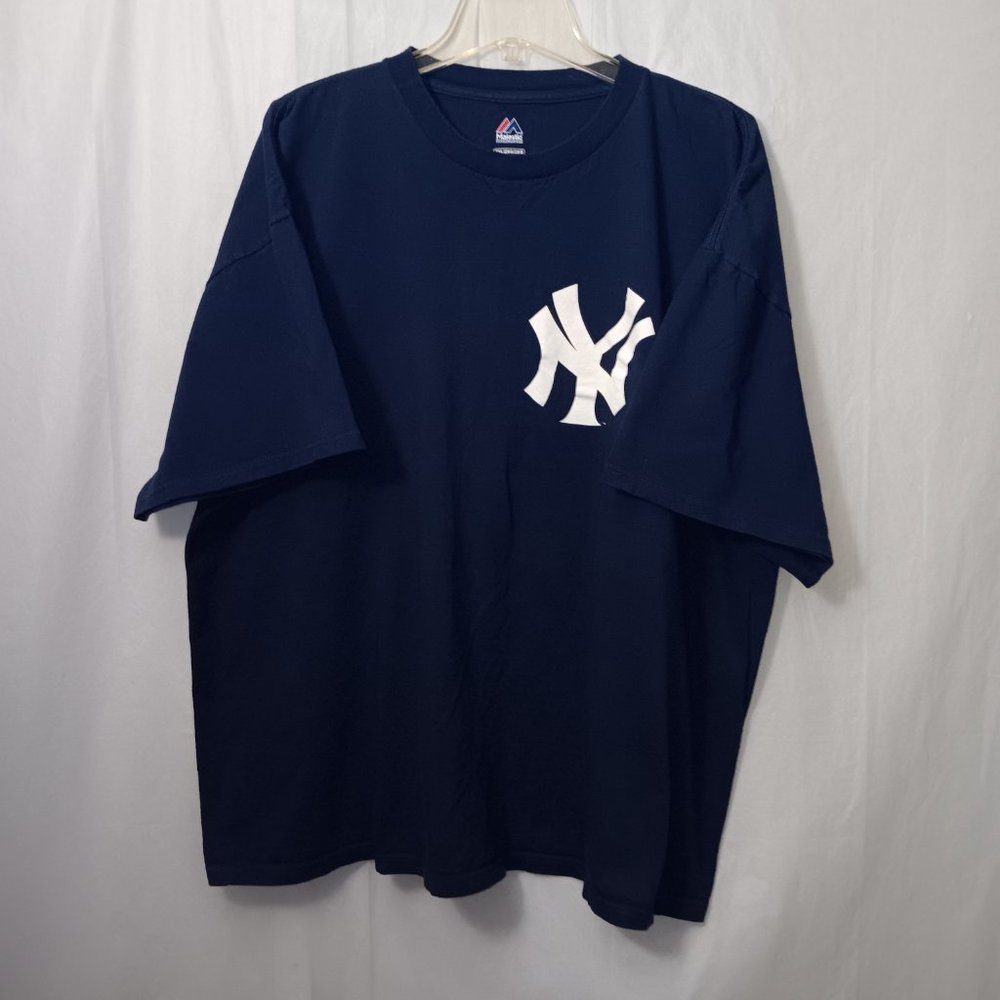 MAJESTIC NEW YORK YANKEES BASEBALL TEAM TEE SHIRT - Picture 3 of 9